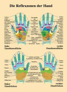 Die Reflexzonen An Der Hand / Tafel / 60 X 40 / Plastik