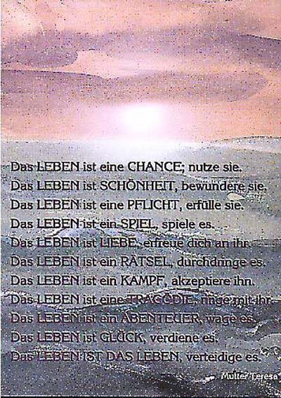 Das Leben Ist Eine Chance