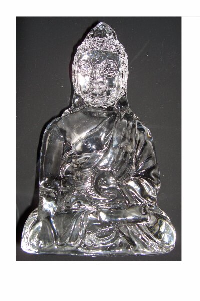 Glas-Buddha - gross