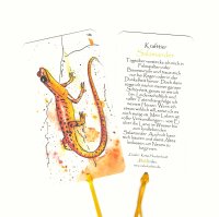 Lesezeichen Krafttier Salamander "Gisela"