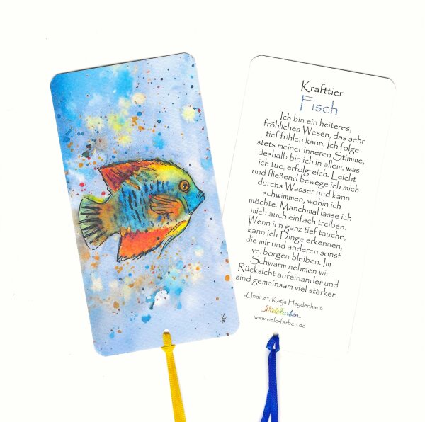 Lesezeichen Krafttier Fisch "Undine"