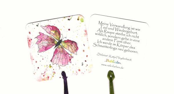 Lesezeichen Krafttier Schmetterling "Dolores"