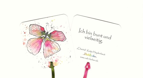 Lesezeichen Krafttier Schmetterling "Chantal"