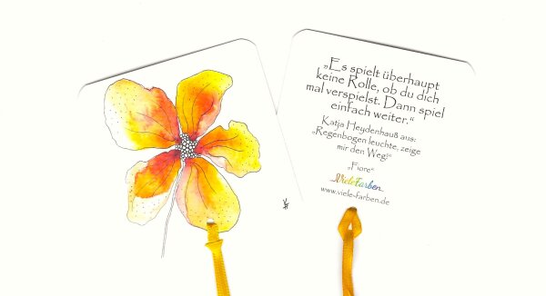 Lesezeichen Blüte "Fiore"