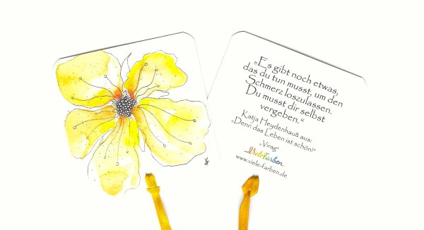 Lesezeichen Blüte "Virag"