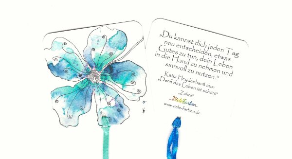 Lesezeichen Blüte "Zahra"