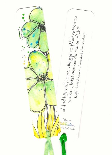 Lesezeichen Blüte "Blumm"