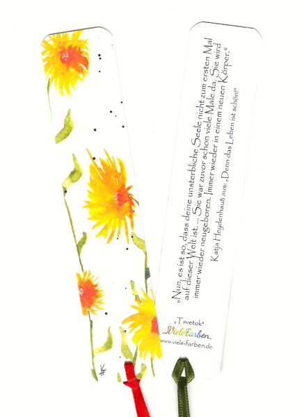 Lesezeichen Blüte "Tsvetok"