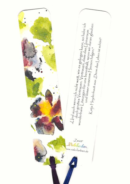 Lesezeichen Blüte "Zwiet"