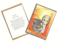 Grußkarte Krafttier Schlange "Aphrodite"