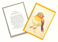 Grußkarte Krafttier Rotkehlchen "Otto"