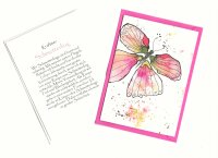 Grußkarte Krafttier Schmetterling "Chantal"