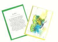 Grußkarte Krafttier Schmetterling "Adele"