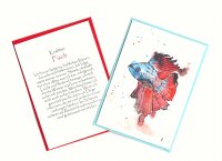 Grußkarte Krafttier Fisch "Fernando"