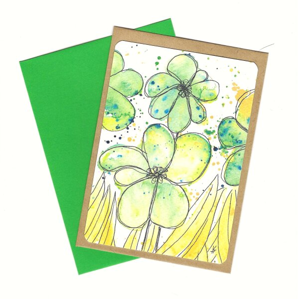 Grußkarte Blüte "Bloem"