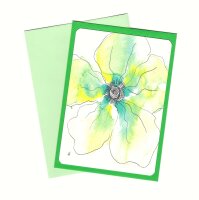 Grußkarte Blüte "Hana"